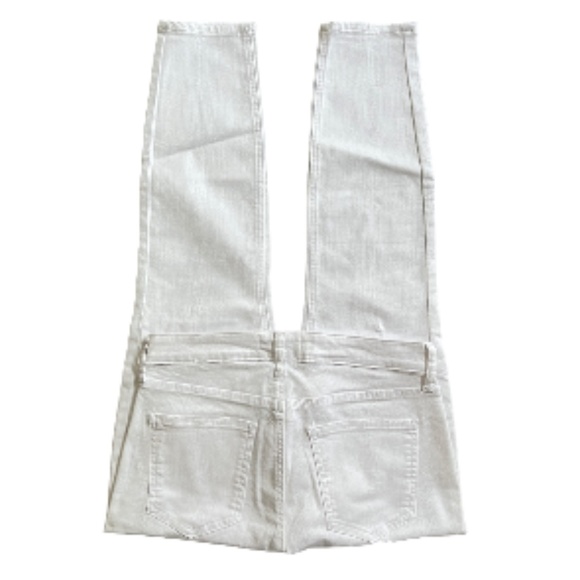 Stitch Fix Pistola Jeans Womans 27/28 White Mid-Rise Lightly Distressed Ankle - Picture 5 of 8